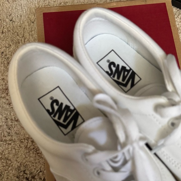 VANS Era Stacked Platform Shoes in White Checkerboard Size 7.5 - Picture 6 of 8